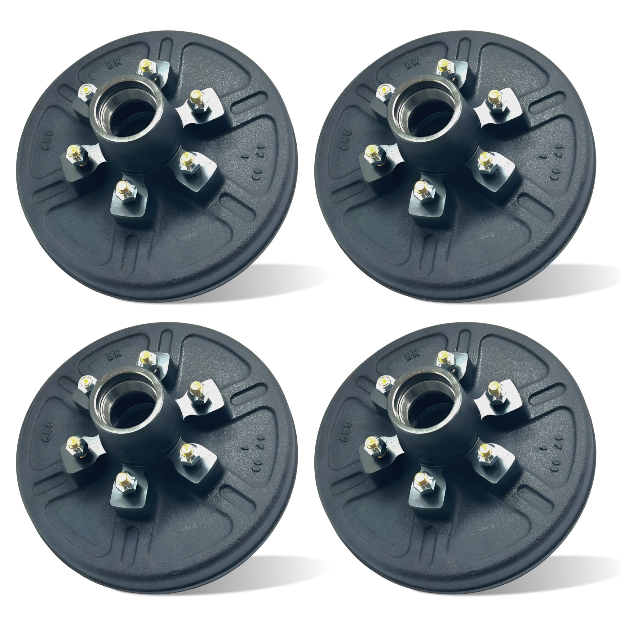 Tambor de freno de remolque para eje de 5200 a 6000 libras - 2 pares (6 espárragos)