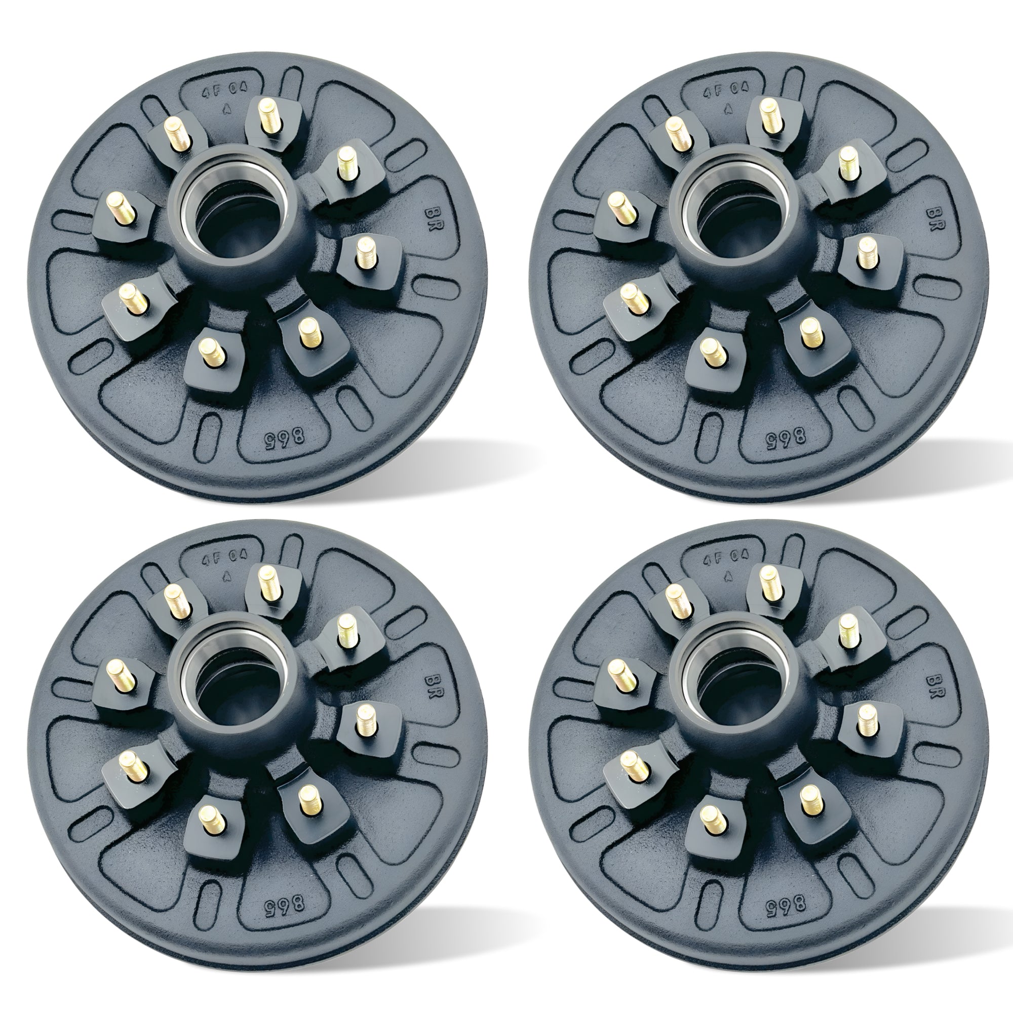 Tambor de freno de remolque para eje de 7000 libras - 2 pares (8 espárragos)