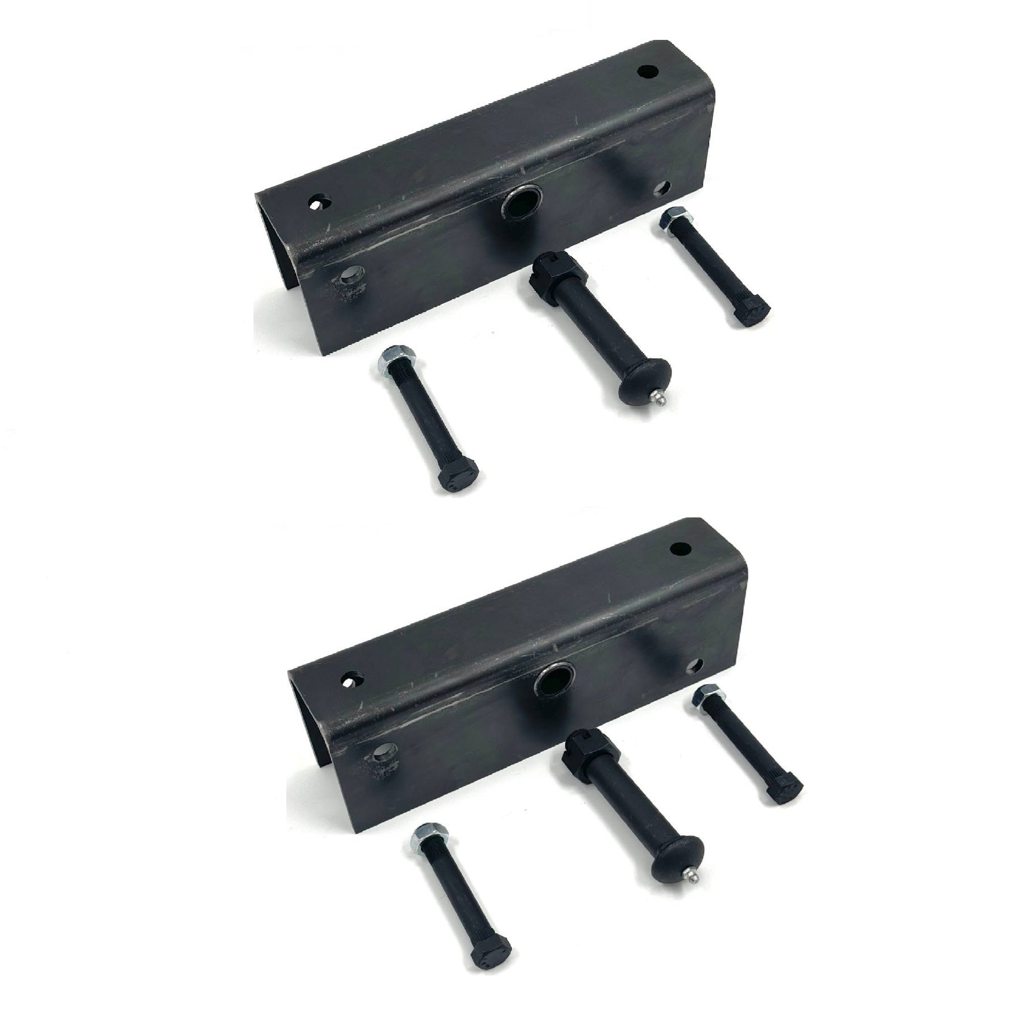 Tandem Axle Hanger Kit - Fits 2" Wide Slipper Springs for 5.2K-7K Axles with 12" Long Equalizers & Hardware