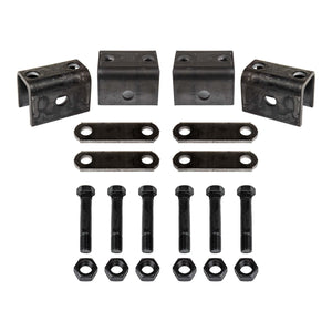 Trailer Double Eye Single Axle Hanger Kit for 2000 - 7000 lb axles - Black Rock Trailer parts