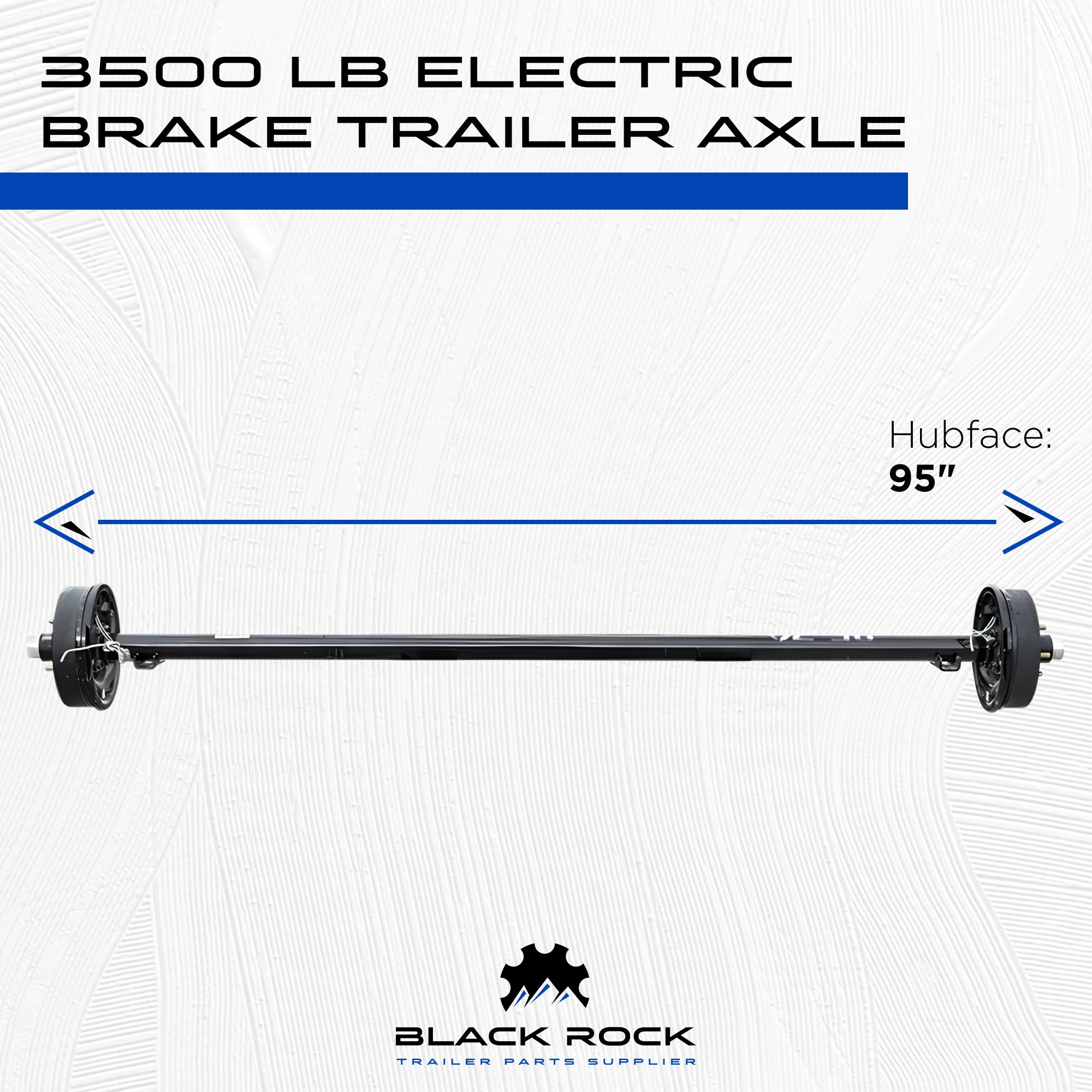 Eje de remolque: 3500 lb (freno eléctrico de 5 pernos)