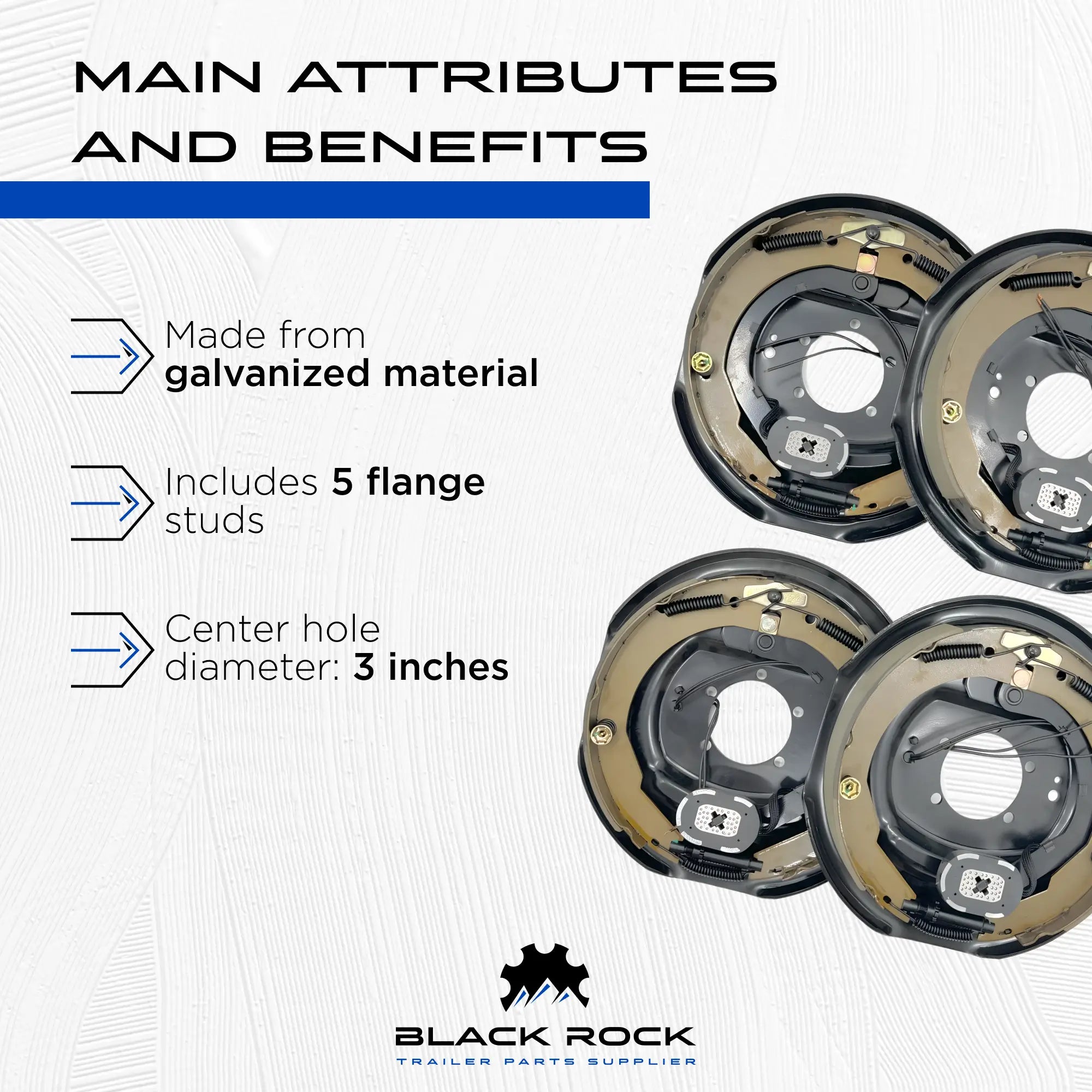 Replaces Dexter 2 Sets 12x2 Electric Trailer Brake Assembly For - Foto 3