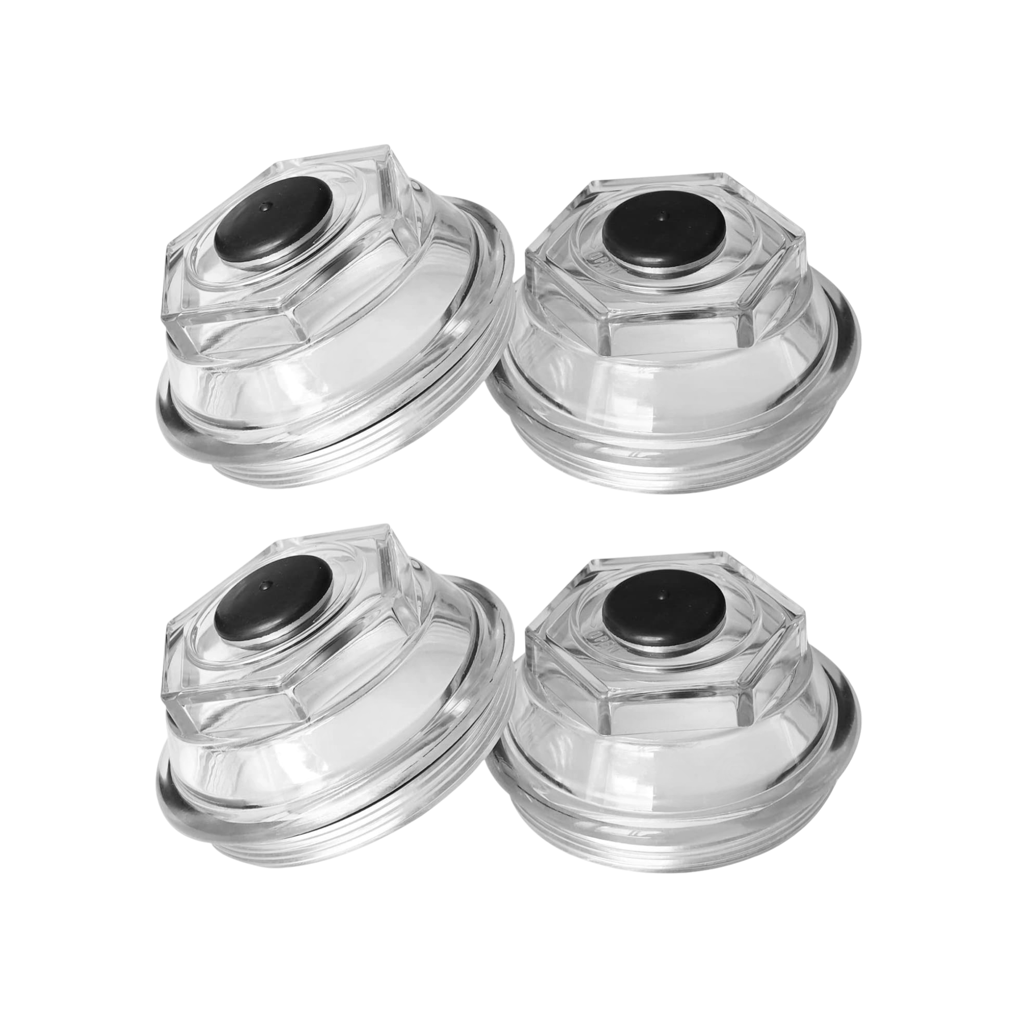 9K-10K Trailer Axle Oil Bath Dust Cap Assembly (Set of 4)