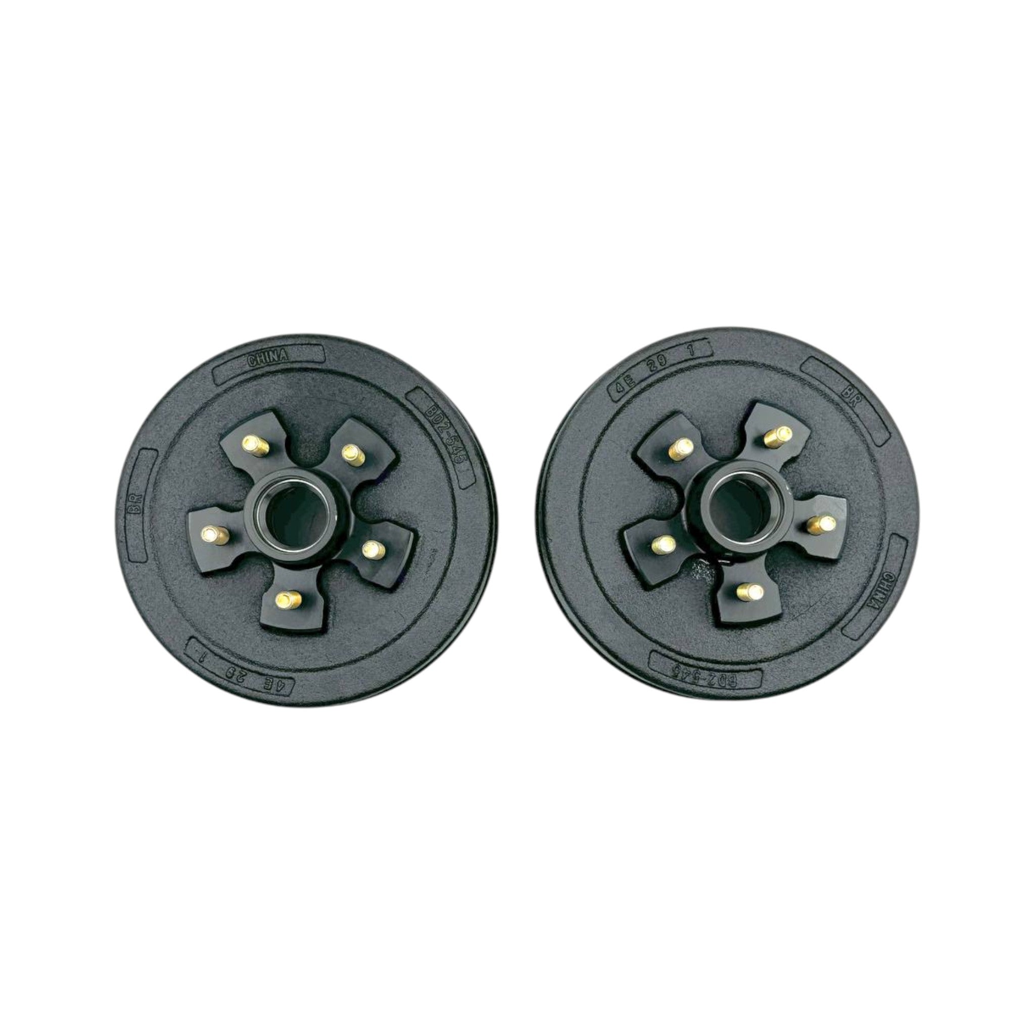 Trailer Brake Hub Drum for 3500 Lbs Axle - 1 Pair (5 Lug)