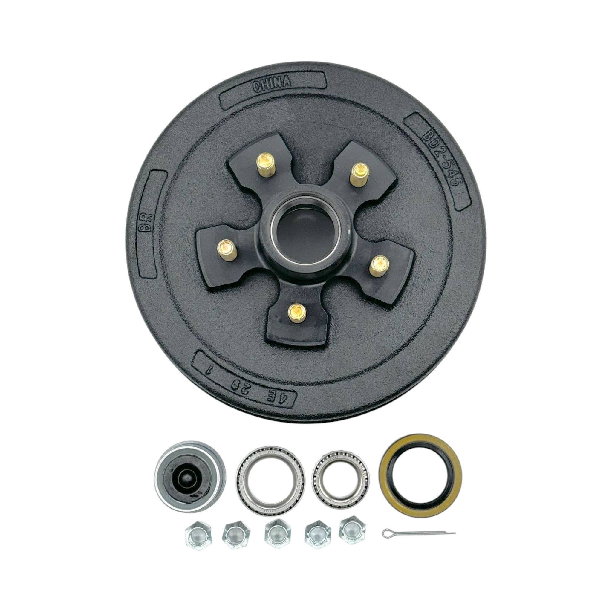 Trailer Brake Drum Kit for 3500 Lbs Axle (5 Lug)
